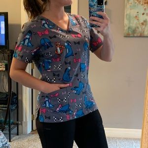 Scrubstar Disney Eeyore and Tigger XS Scrub Top